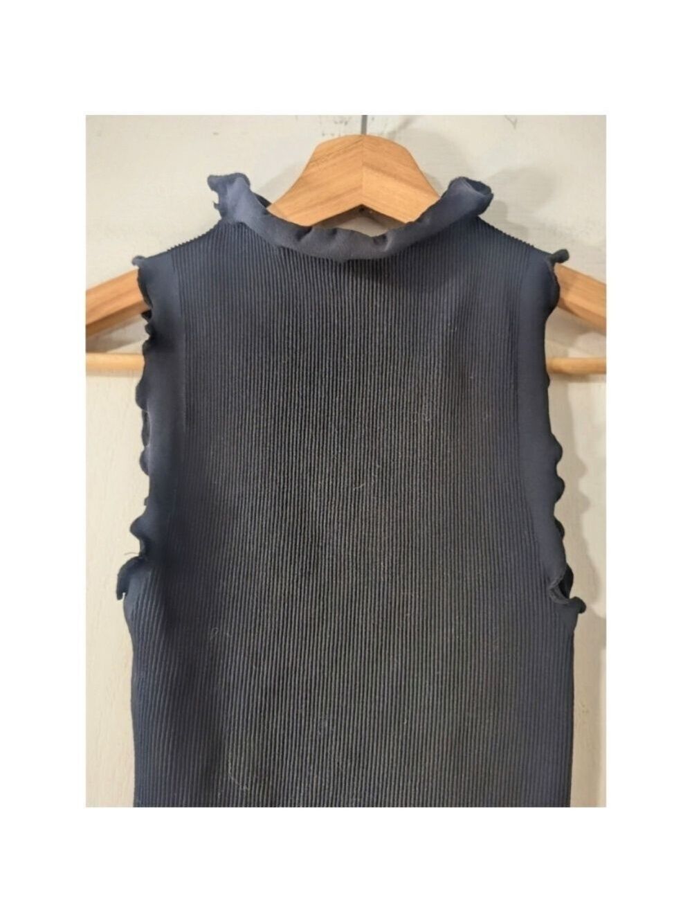 NEW Free People Intimately | Rib + Lettuce Muscle Tank In Black (M/L) - Picture 7 of 10